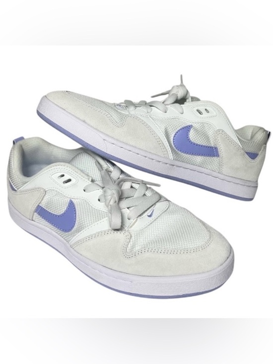 Nike Shoes - NEW Nike SB Alleyoop Shoes Women’s 9 White Purple Sneakers Skate Shoes